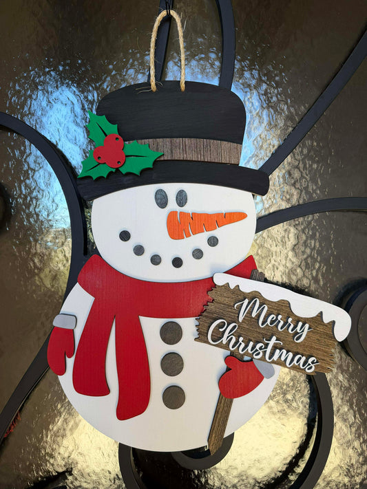 Welcome Snowman Door Hanger
